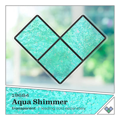 Gallery Glass Shimmer Aqua / Pintura para Vidrio Aguamarina Brillante Vitral Folk Art