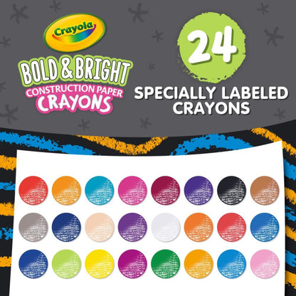Construction Crayons Bold &amp; Bright / Crayones De Construcción Brillantes Crayones Crayola