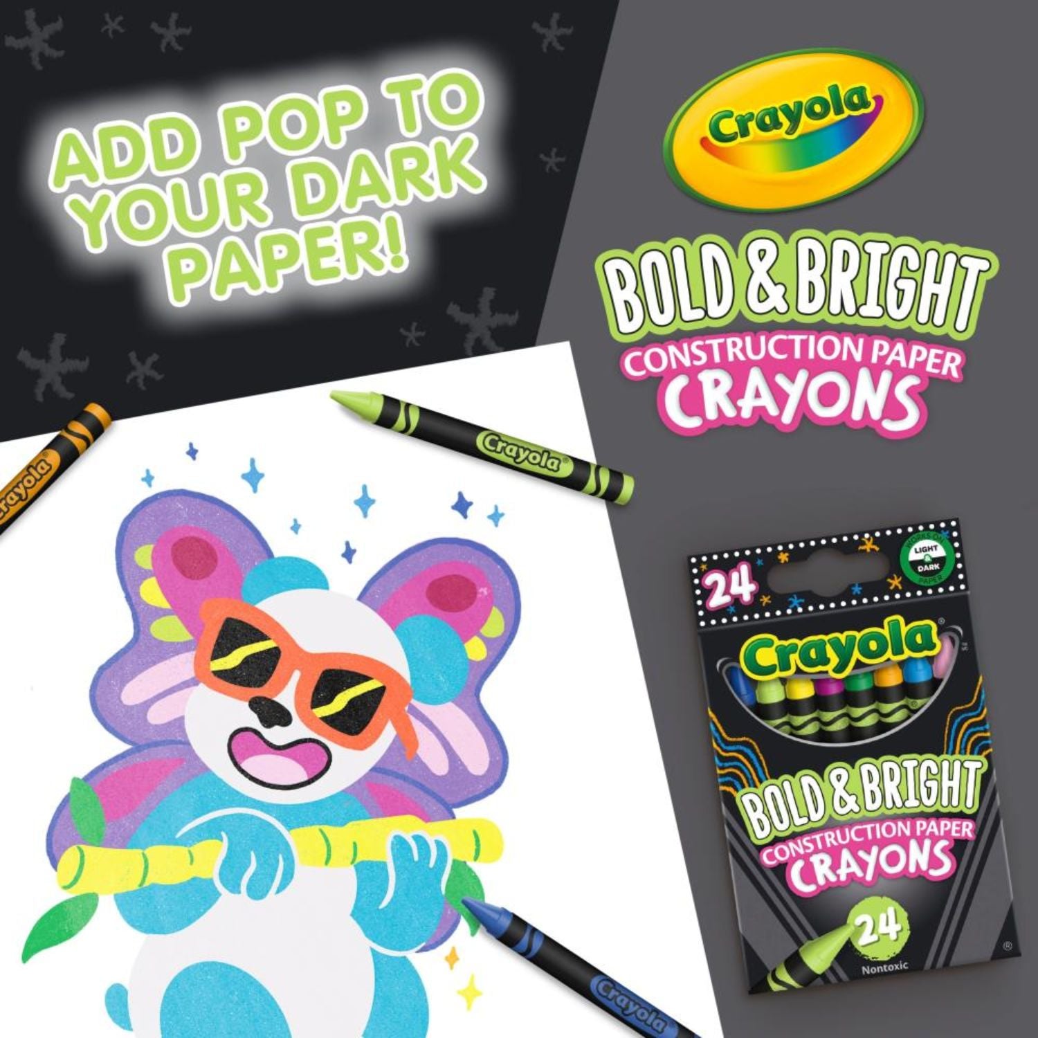 Construction Crayons Bold &amp; Bright / Crayones De Construcción Brillantes Crayones Crayola