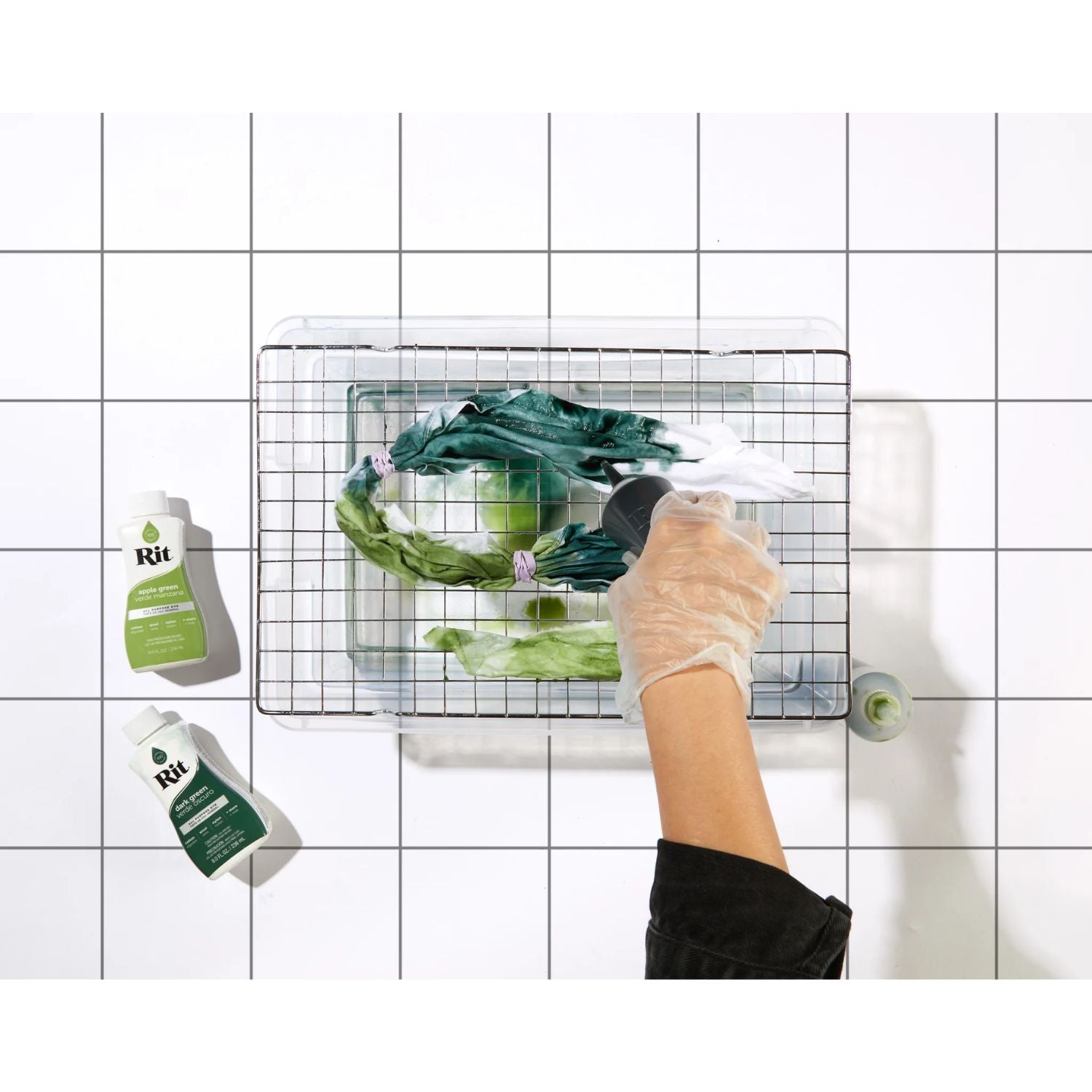 Rit Dye Liquid Dark Green / Tinte Líquido para Teñir Verde Oscuro Pintura para Tela Rit