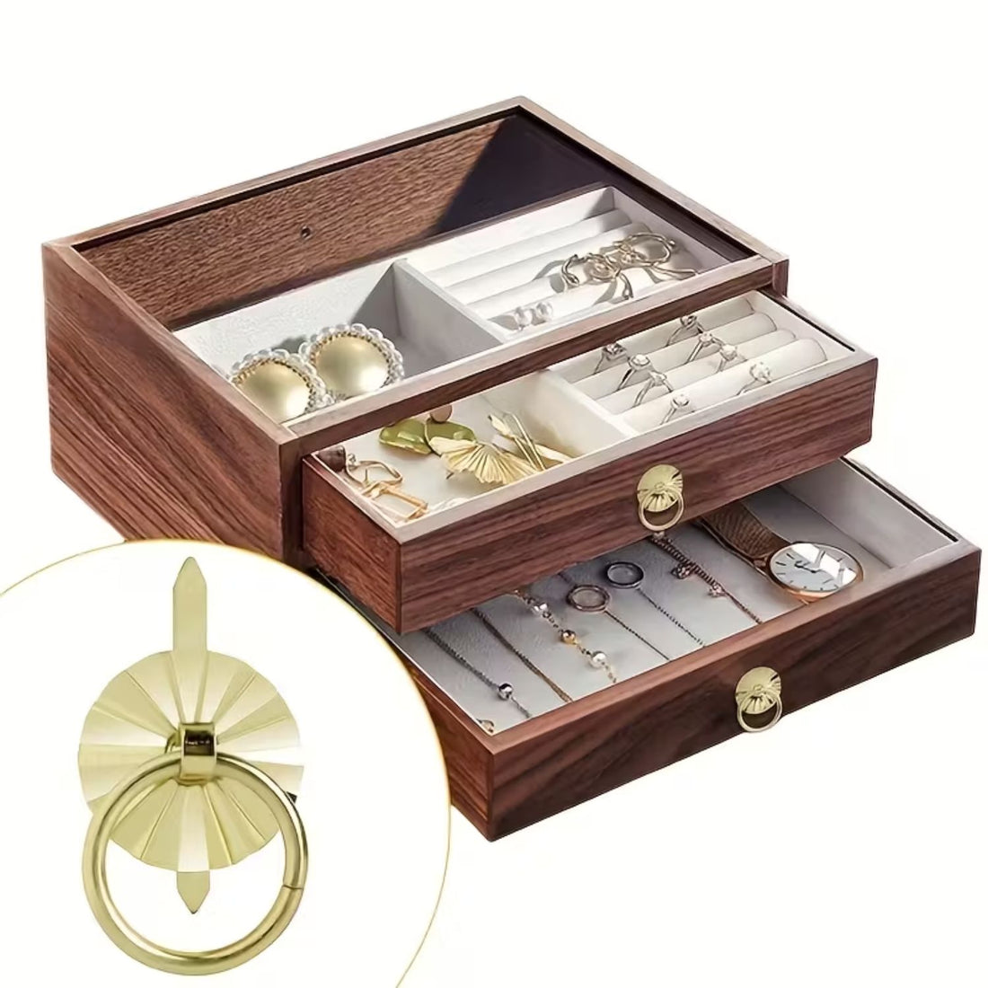 10 Jaladeras Tipo Brads Color Dorado 38mm Adornos / Embellishments Hobbees