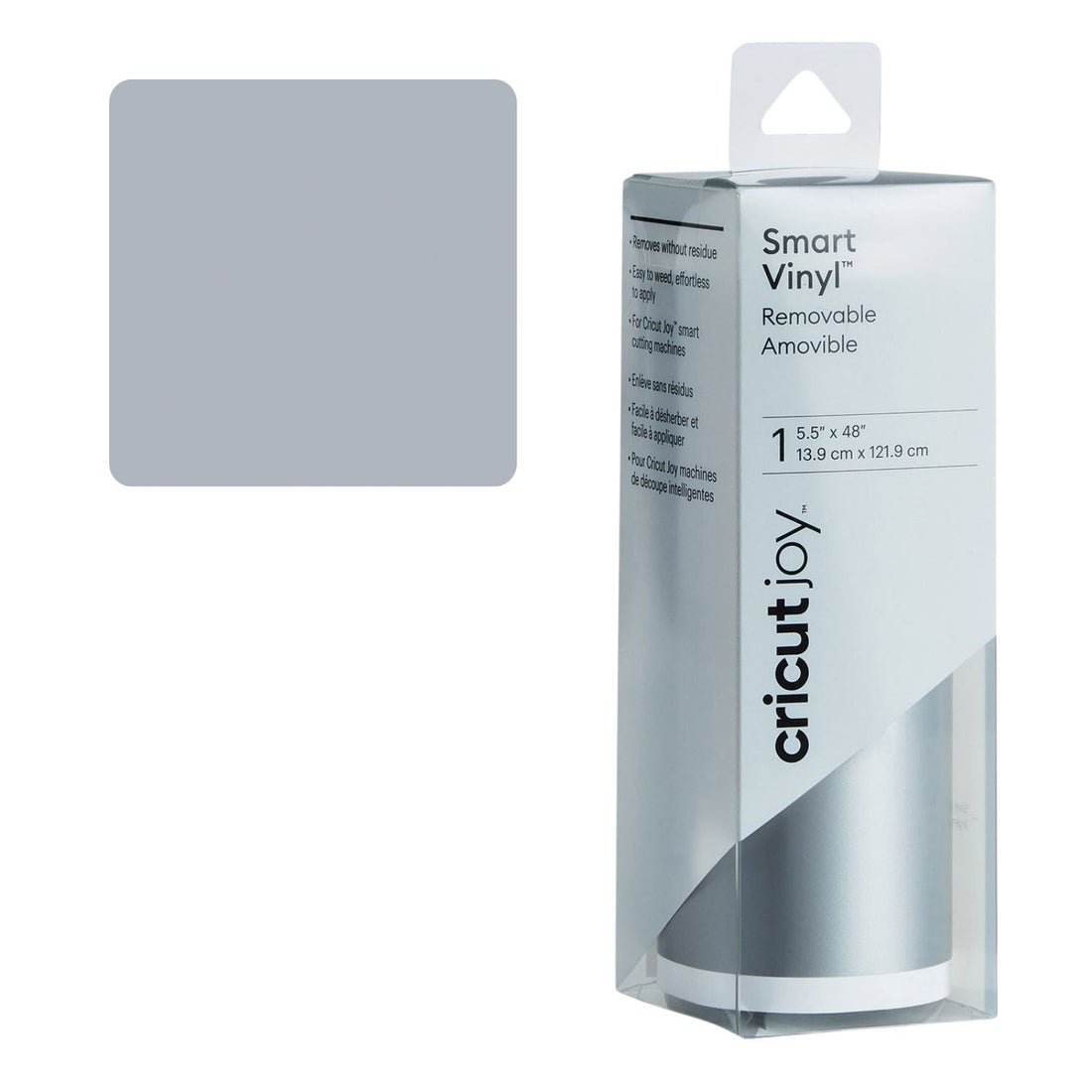 Smart Vinyl Removable Silver Mat / Vinil Removible Plata Mate Viniles Cricut