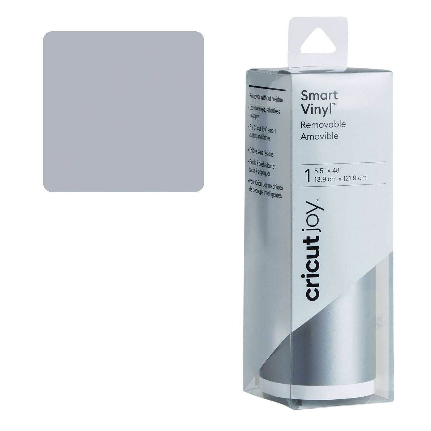 Smart Vinyl Removable Silver Mat / Vinil Removible Plata Mate Viniles Cricut