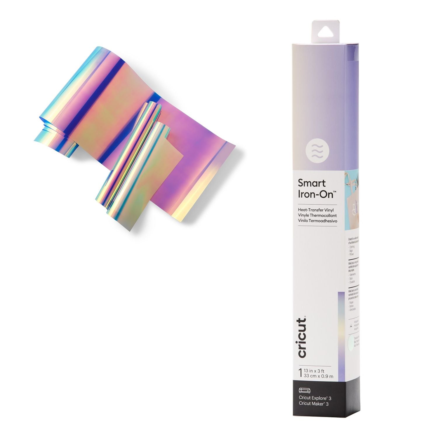 Smart Iron On Vinyl Traslucent Blue / Vinil Termoadhesivo Rojo Azúl Traslúcido Viniles Cricut