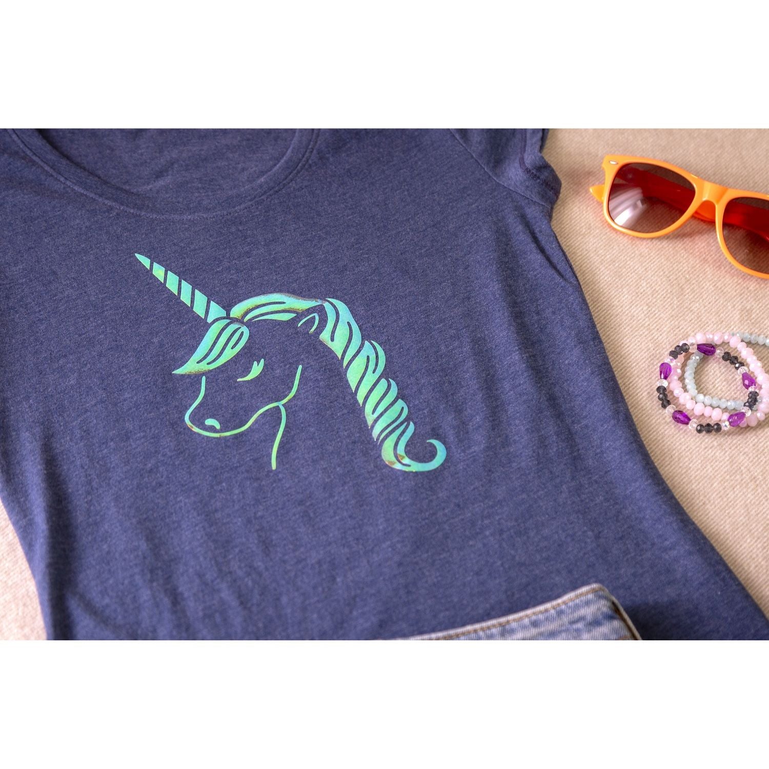 Iron-On Vinyl Roll Holographic / Vinil Térmico para Tela Azul Holográfico Viniles Cricut