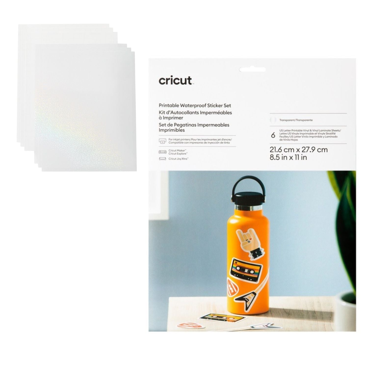 Printable Waterproof Stickers / Vinil Imprimible Transparente A Prueba de Agua Viniles Cricut