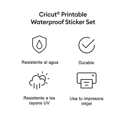 Printable Holographic Stickers / Vinil Imprimible Blanco Holografico Viniles Cricut