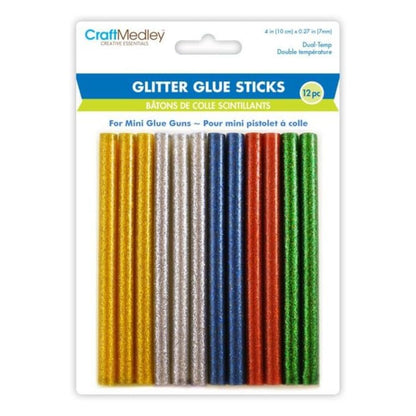 Glitter Glue Sticks / Barras de Silicón con Brillitos Adhesivos / Pegamentos Craft Medley