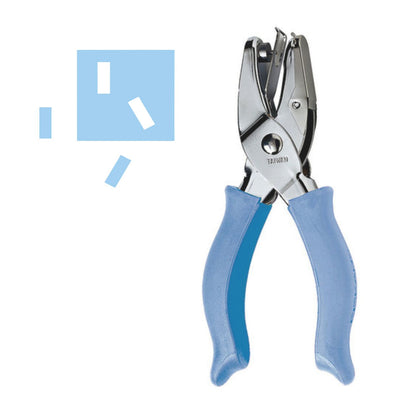 Cushioned Grip Hand Punch Rectangle 1/4&quot; / Perforadora de Hoyitos de Rectángulo 0.6 cm Perforadoras Fiskars
