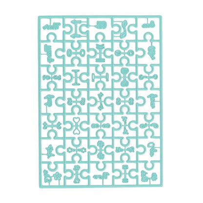 Set de Troqueles Rompecabezas con Meses, Números y Símbolos Troqueles Lyssette Guiot Crafts