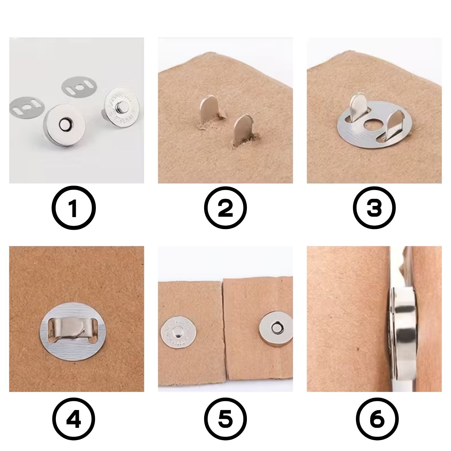 2 Broches Magnéticos Dorados Accesorios Hobbees