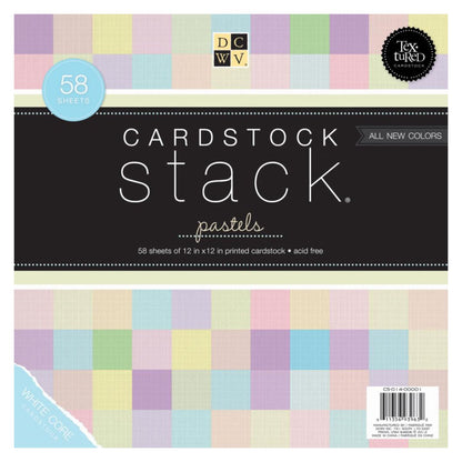 Cardstock Pastels 12&quot; / Block de Cartulina Colores Pastel Papel DCWV