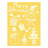 Merry Christmas Stencil / Esténcil Navideño Esténciles / Plantillas Darice