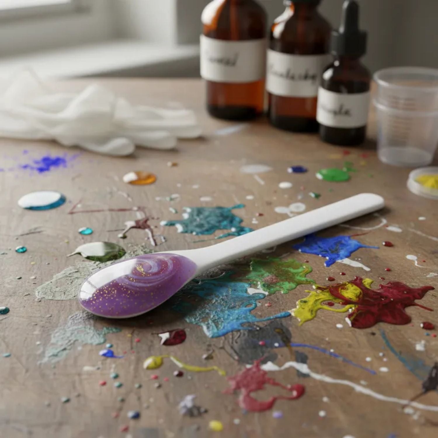 Cucharas Mezcladoras de Silicón para Resina Resina Epóxica y Accesorios Hobbees