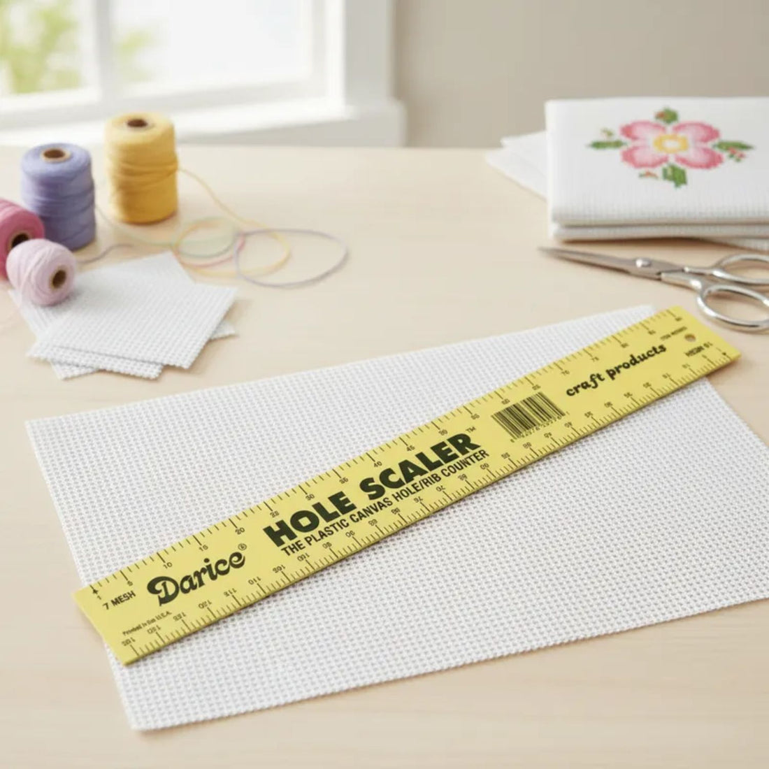 Contador de Agujeros Laminado para Punto de Cruz Herramientas Darice