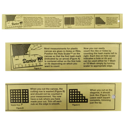 Contador de Agujeros Laminado para Punto de Cruz Herramientas Darice