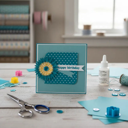 Fourz Cardstock Whirlpool / Cartulina Color Azul Verdoso 30.5 cm