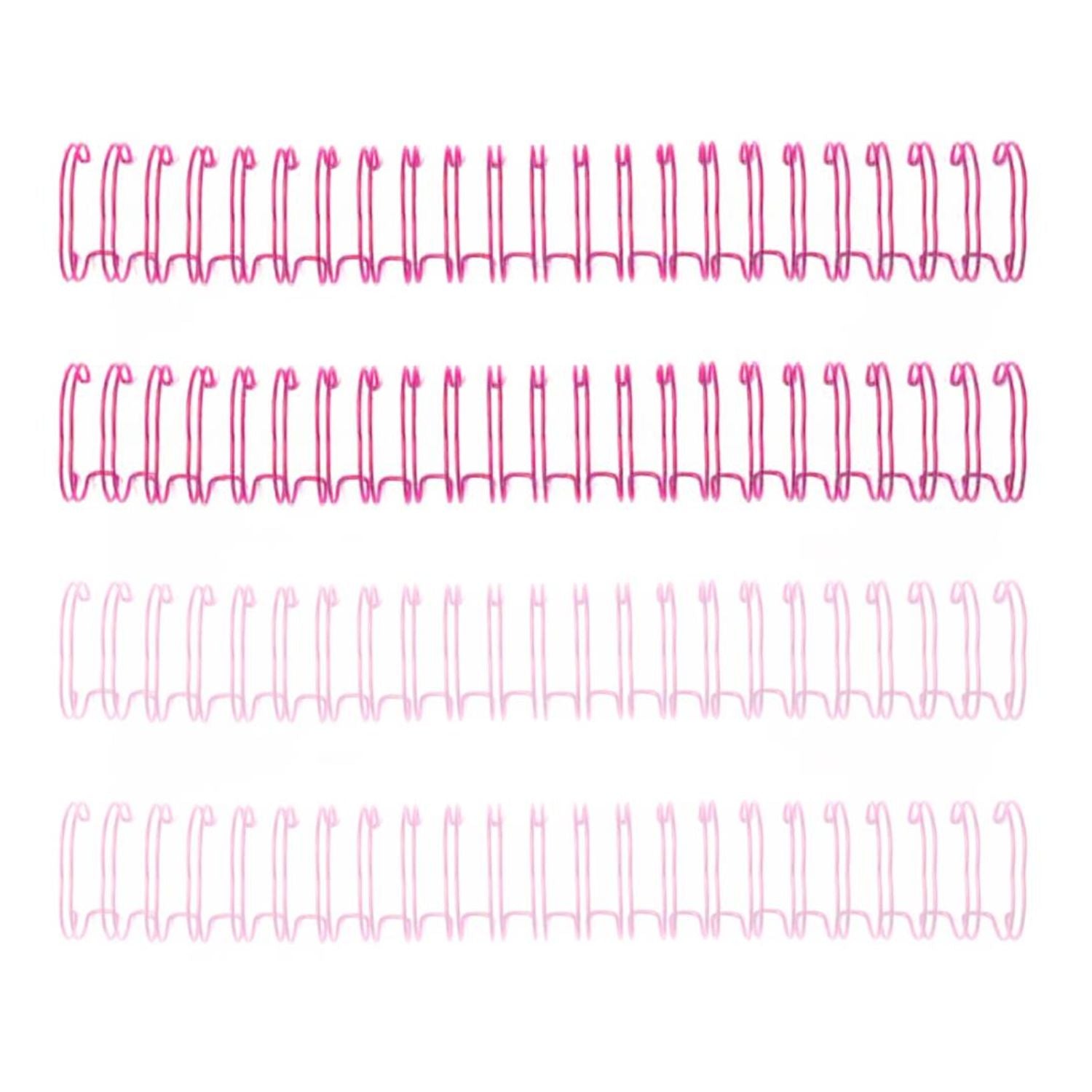 Cinch Wires Pink 0.625" / 4 Arillos Metálicos Rosas Arillos para Engargolar We R Memory Keepers