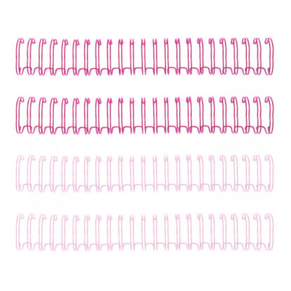 Cinch Wires Pink 0.625" / 4 Arillos Metálicos Rosas Arillos para Engargolar We R Memory Keepers