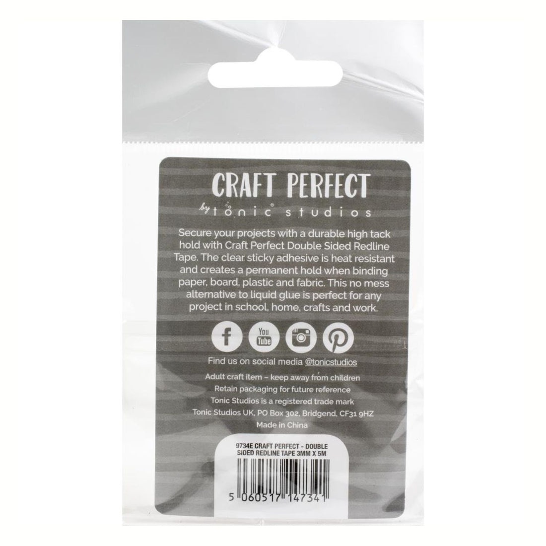 Double-Sided Redline Tape / Cinta Doble Cara 3mm Adhesivos / Pegamentos Craft Perfect