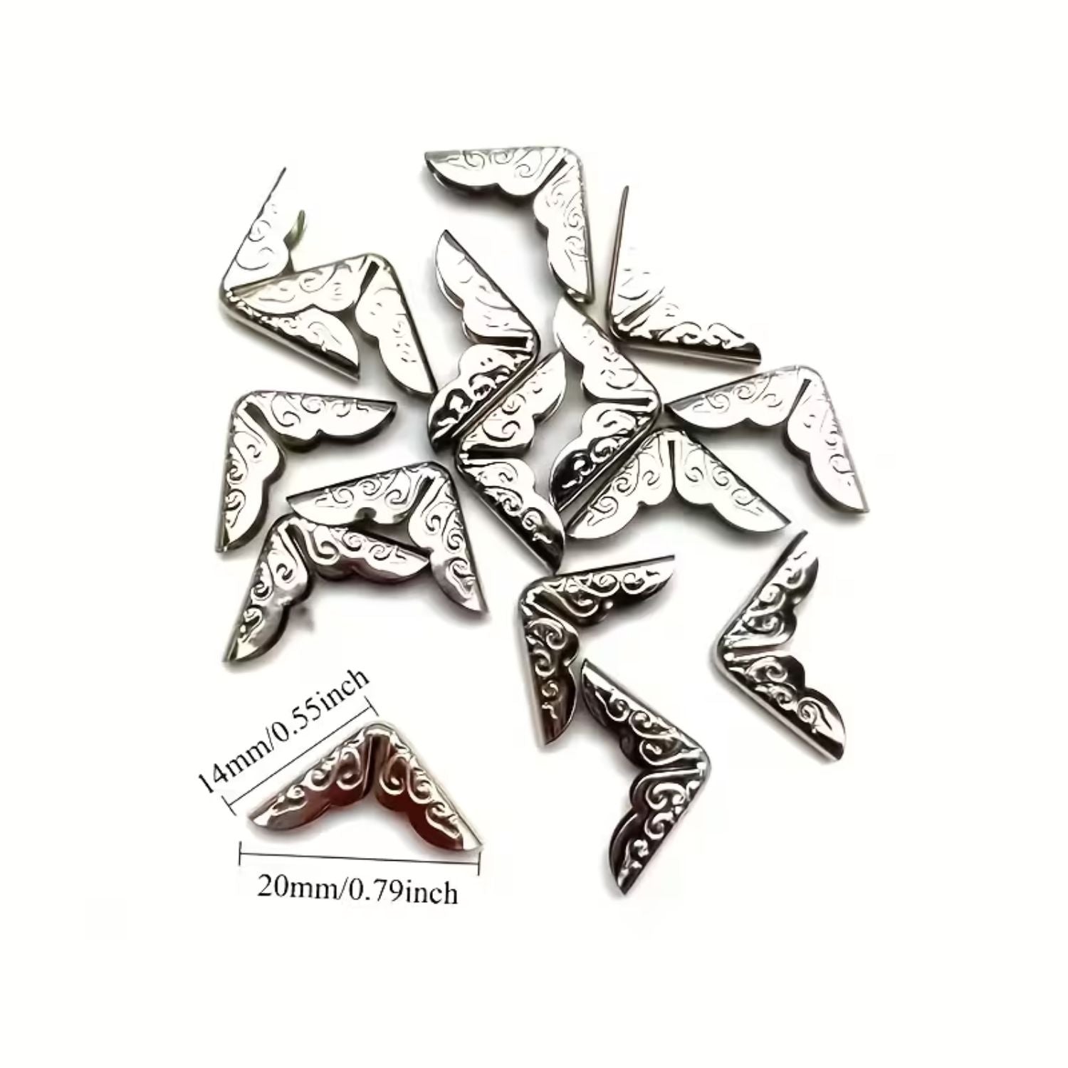 Mini Protectores de Esquinas Dorado 1.3cm Encuadernacion Hobbees