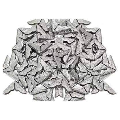 Mini Protectores de Esquinas Plateados 1.3cm Encuadernacion Hobbees