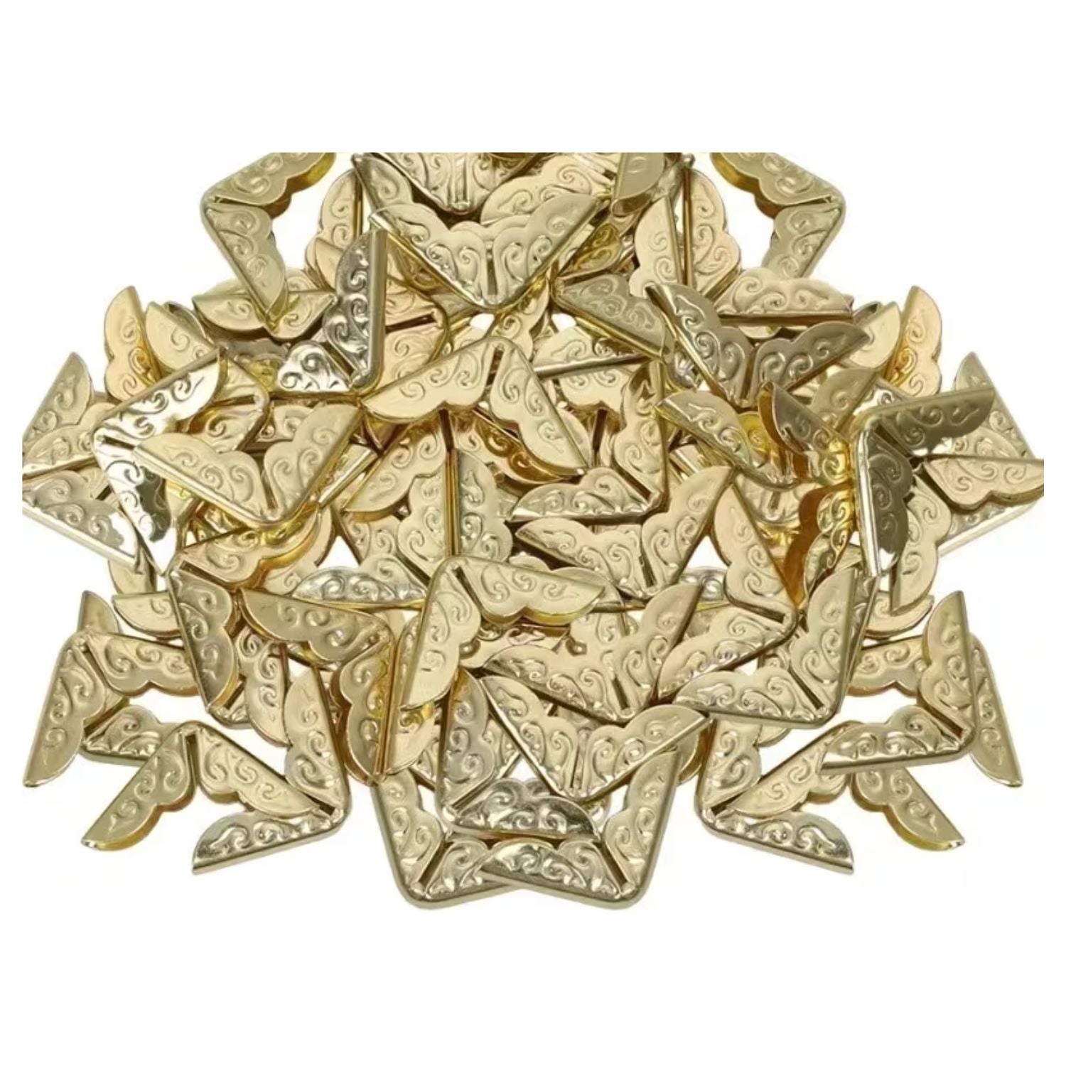 Mini Protectores de Esquinas Dorado 1.3cm Encuadernacion Hobbees