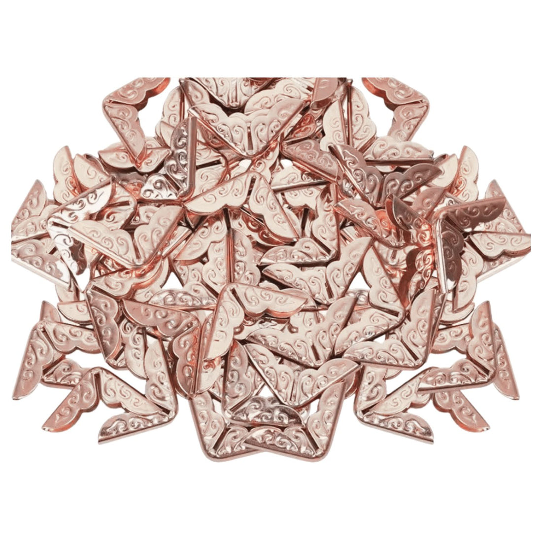 Mini Protectores de Esquinas Oro Rosa 1.3cm Encuadernacion Hobbees