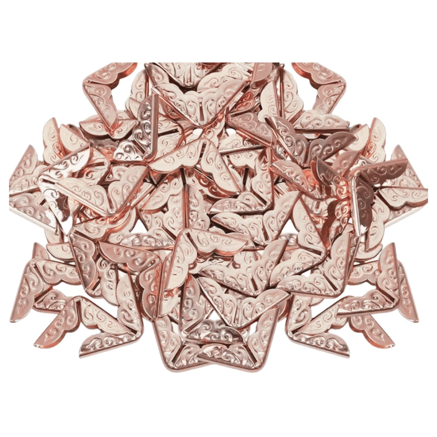 Mini Protectores de Esquinas Oro Rosa 1.3cm Encuadernacion Hobbees