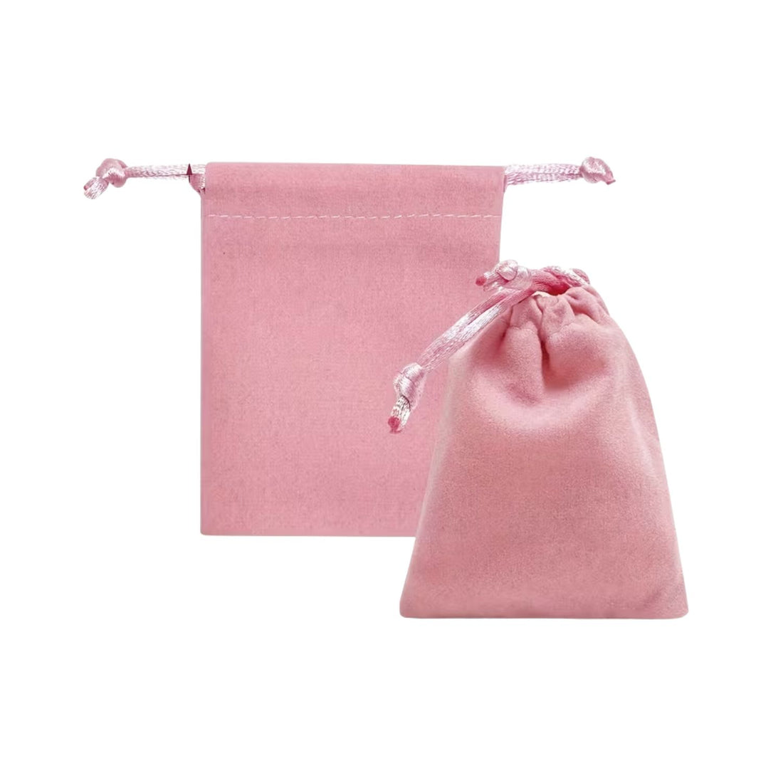 2 Bolsitas de Terciopelo Rosa Bolsas Hobbees