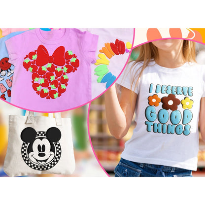 Puff HTV Lilac / Vinil Termoadhesivo Puff 3D Lila Viniles Teckwrap