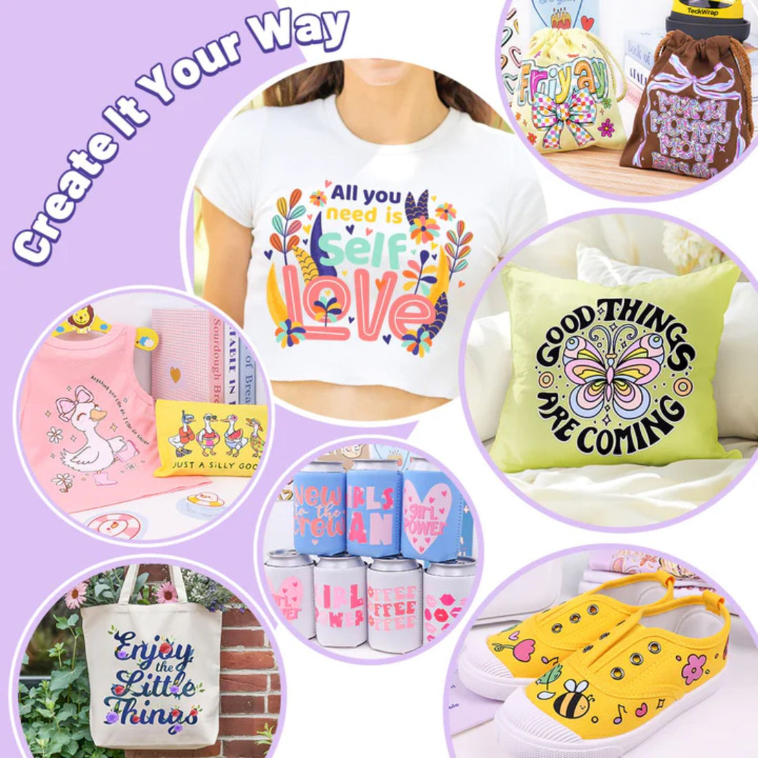 Heat Transfer Mask Sheets / 15 Hojas de Transfer Térmico Transparente Liner