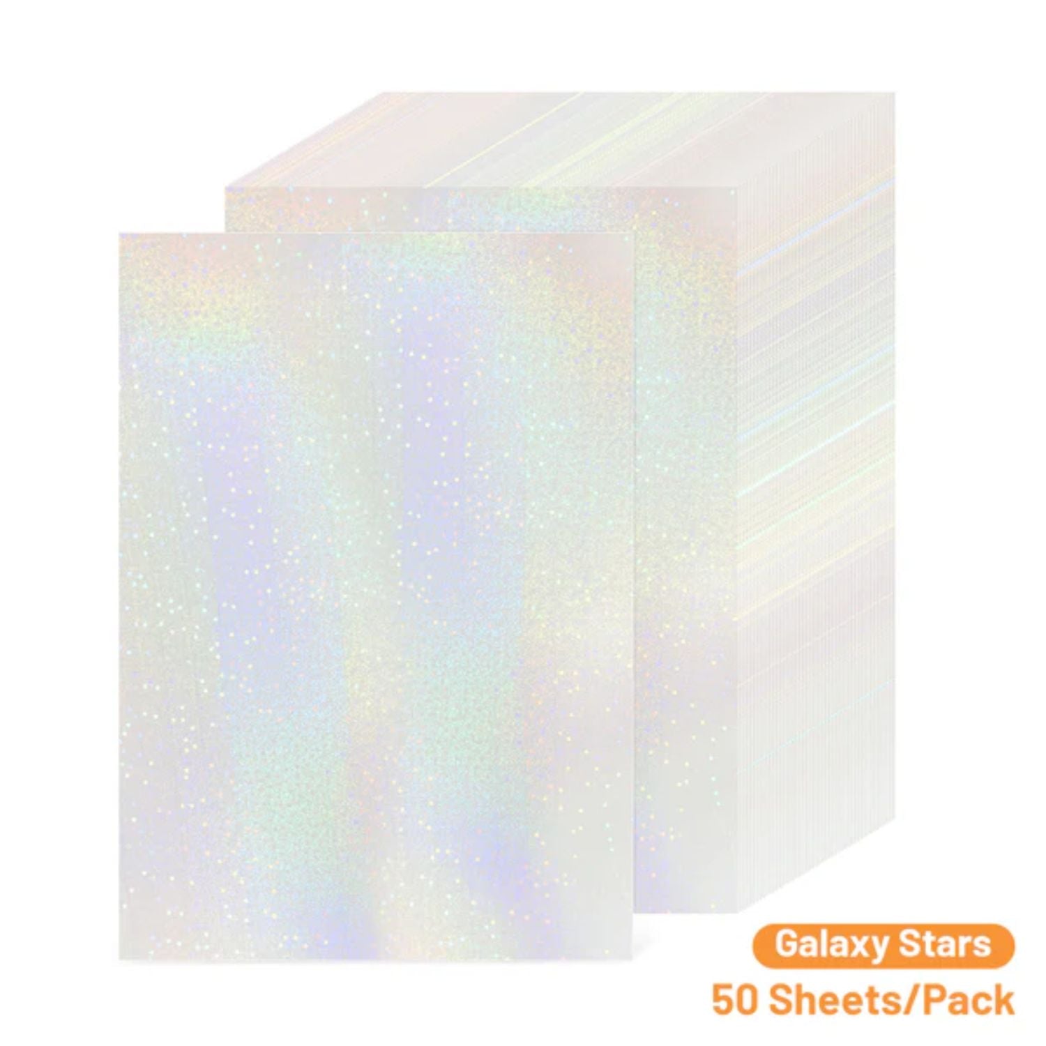 Laminate Sheets Galaxy Stars Holographic / 50 Hojas Laminado Autoadhesivo Estrellas De La Galaxia Holo Acetato y Especializados Teckwrap
