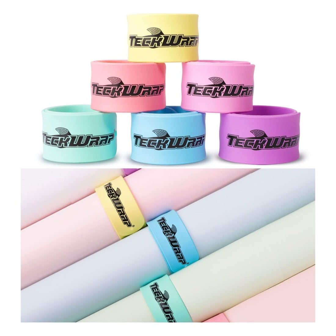 Silicone Slap Bracelets / Brazaletes Pastel Sujeta Rollos Almacenamiento y Organización Teckwrap