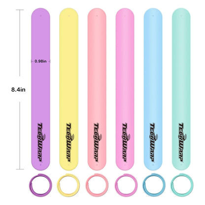 Silicone Slap Bracelets / Brazaletes Sujeta Rollos Almacenamiento y Organización Teckwrap