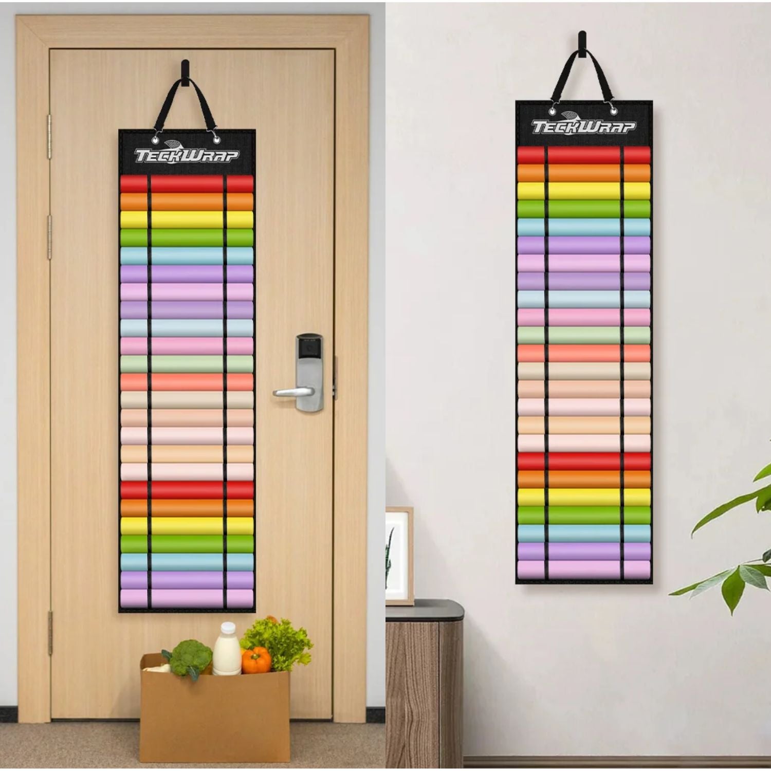 Craft Vinyl Roll Storage / Organizador de 24 Rollos Almacenamiento y Organización Teckwrap