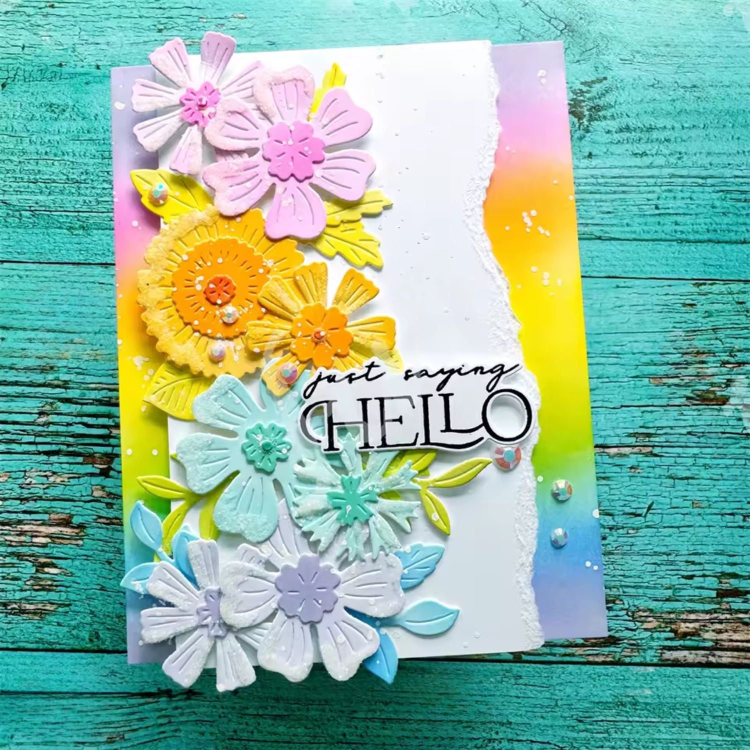 Set de Suajes o Troqueles de Flores y Hojas Dados de Corte / Suajes / Troqueles Hobbees
