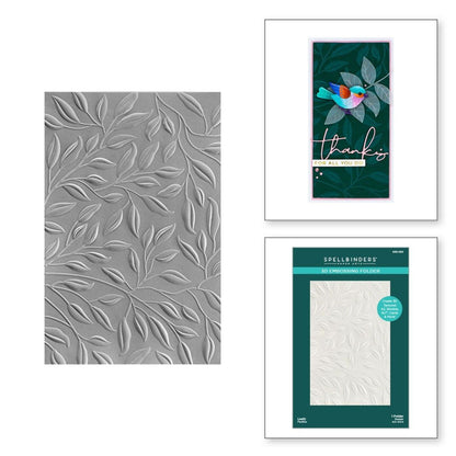 3D Embossing Folder Leafy / Folder de Relieve 3D Enredaderas Folders de Grabado Spellbinders