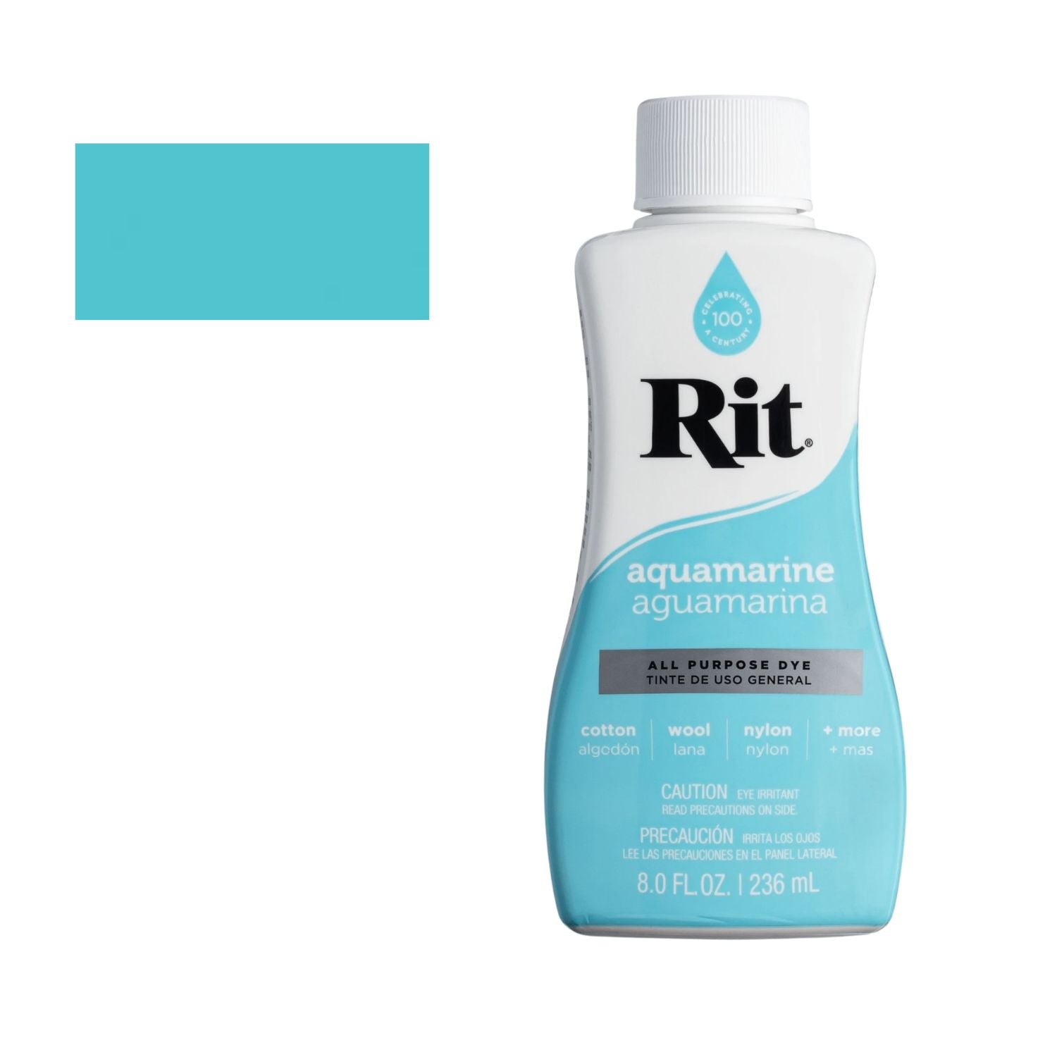 Rit Dye Liquid Aquamarine / Líquido Para Teñir Aguamarina Pintura para Tela Rit
