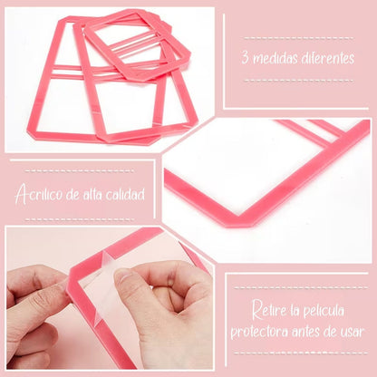 3 Guias para Libretas Post It Rosa Encuadernacion Hobbees