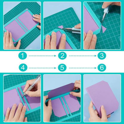 3 Guías para Libretas Post It Azul Encuadernacion Hobbees