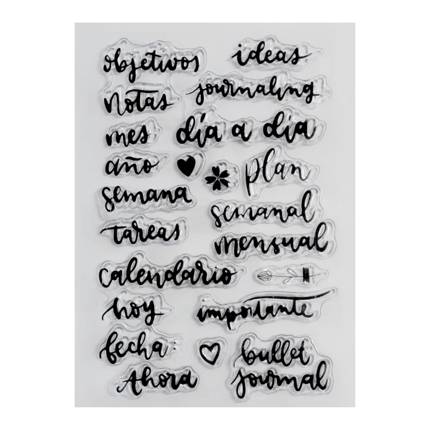 Set De Sellos Bullet Journal Sellos Hobbees