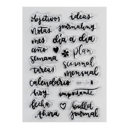Set De Sellos Bullet Journal Sellos Hobbees