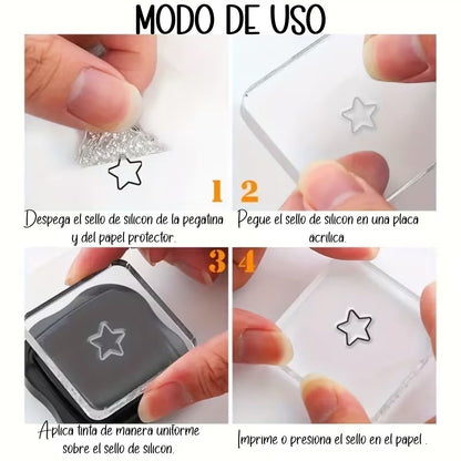 Set De Sellos Bullet Journal Sellos Hobbees