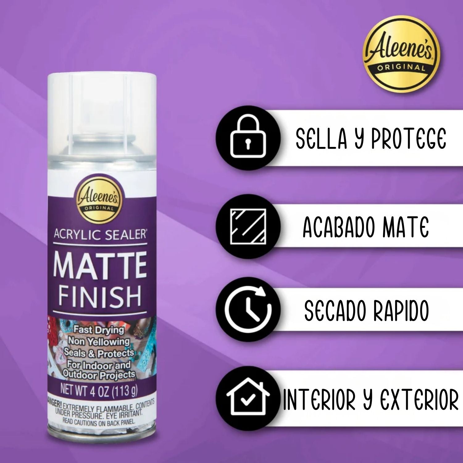 Spray Acrylic Sealer / 3 Selladores Acrílicos En Aerosol Adhesivos / Pegamentos Aleene&