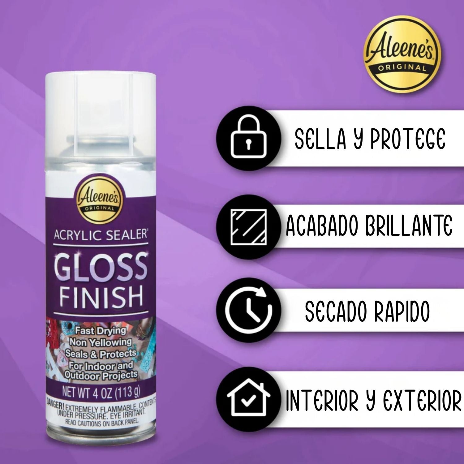 Spray Acrylic Sealer / 3 Selladores Acrílicos En Aerosol Adhesivos / Pegamentos Aleene&