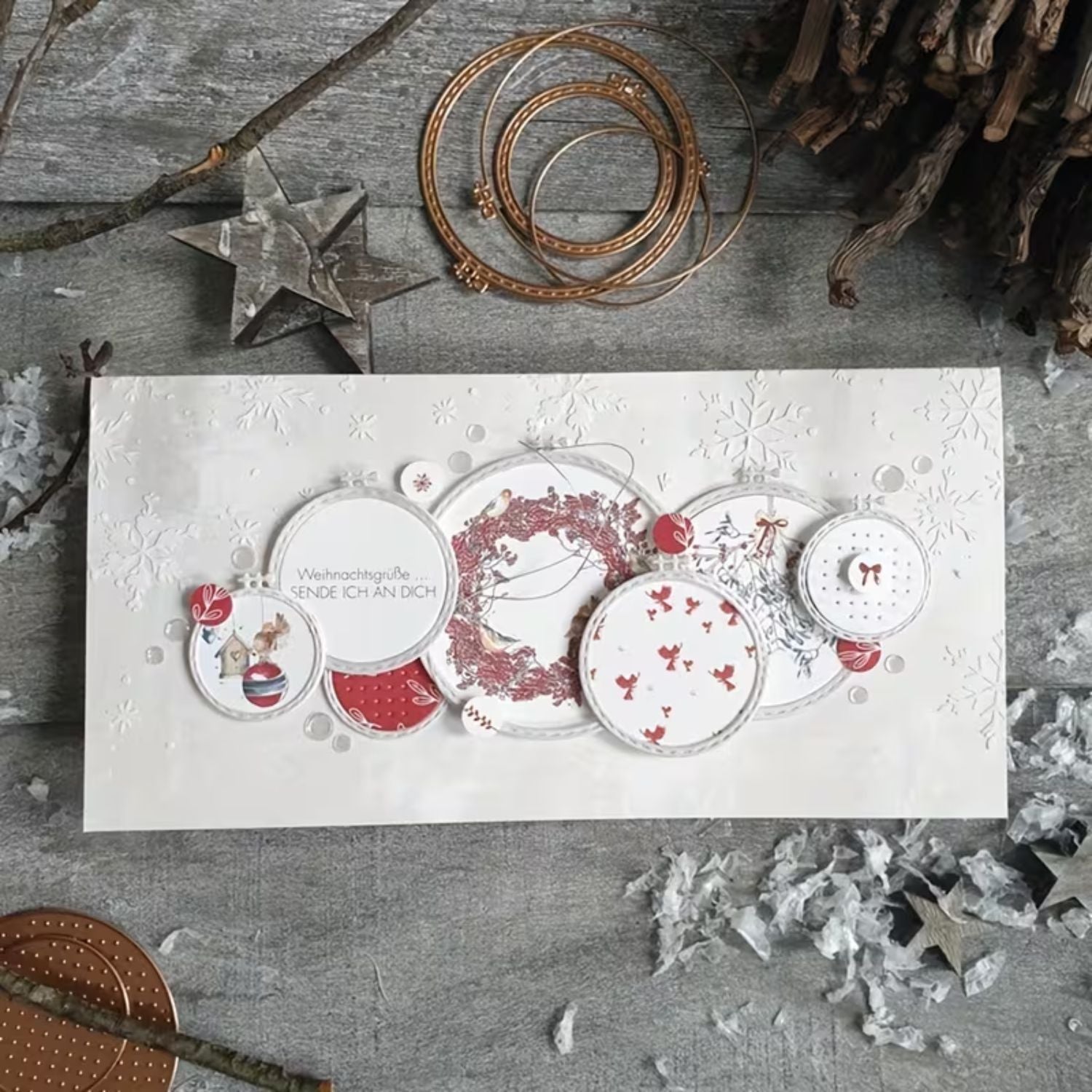 Suajes de Marco Circular y Cuadrillé Punto de Cruz Dados de Corte / Suajes / Troqueles Hobbees