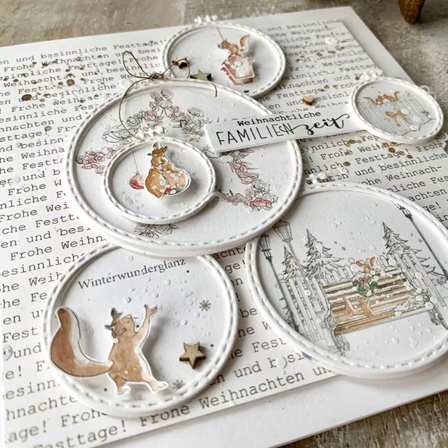 Suajes de Marco Circular y Cuadrillé Punto de Cruz Dados de Corte / Suajes / Troqueles Hobbees