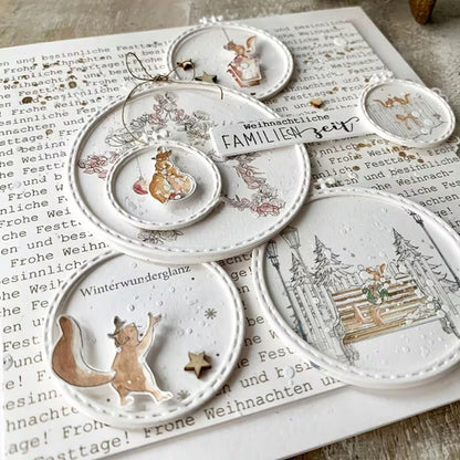 Suajes de Marco Circular y Cuadrillé Punto de Cruz Dados de Corte / Suajes / Troqueles Hobbees