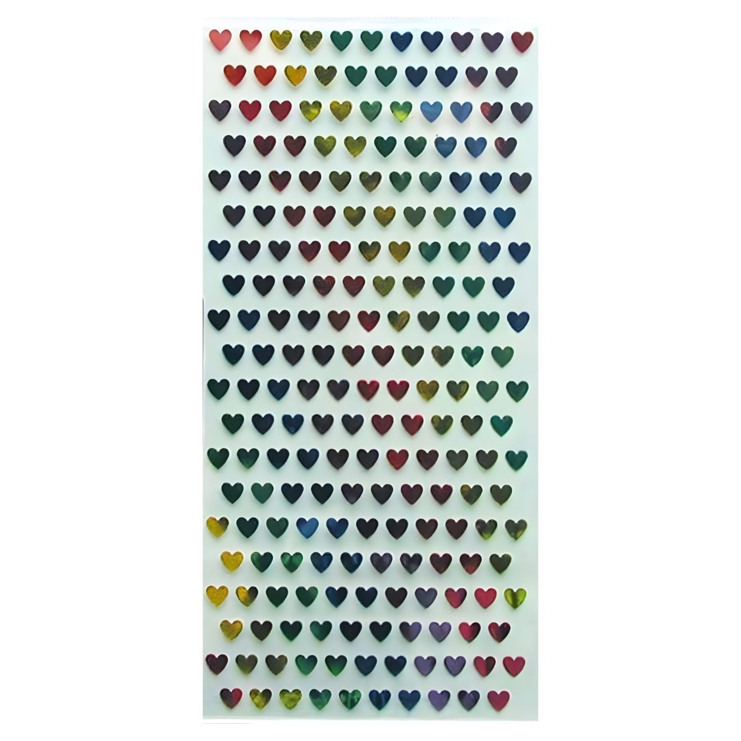 Micro Mini Hearts / Estampas Mini Corazones Metálicos Stickers Sticko